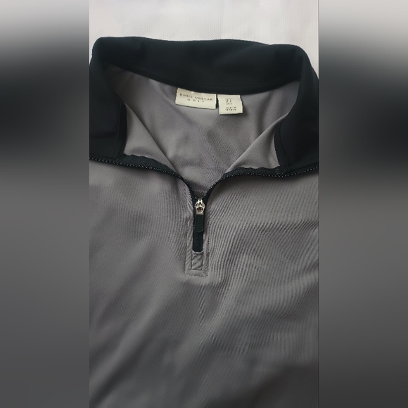 Rorie Whelan Golf Shirts Men's L Gray Long Sleeve 1/4 Zip Dry Wicking Good Condi - Picture 10 of 14